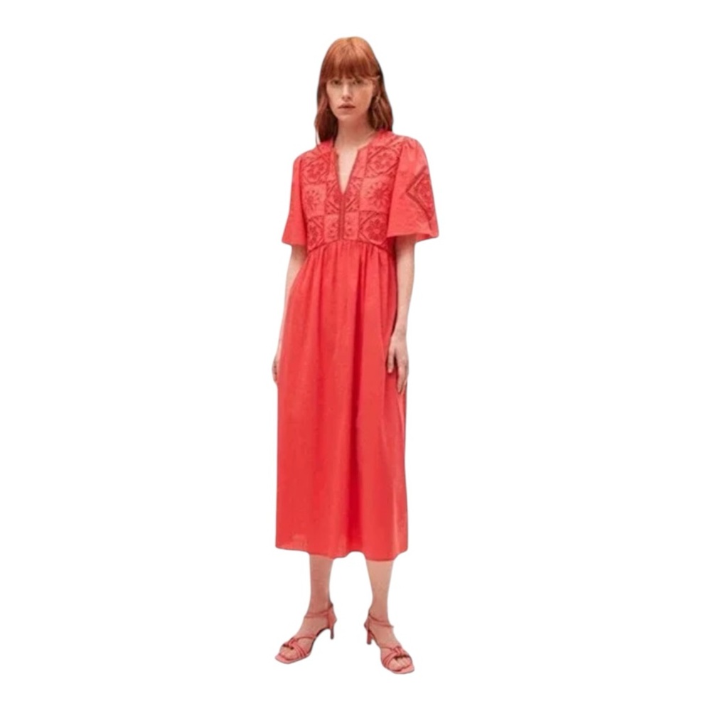 SUNCOO Paris “Robe Cedra” Dress – Geranium – Size T4 / XL – NWT